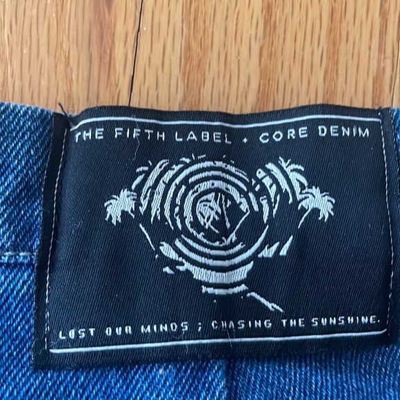 Denim baggy Capri crop pants, size small. I - Picture 3 of 4